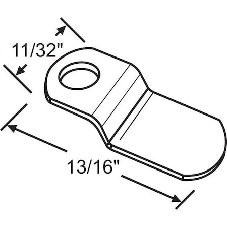 Strybuc Zee Clip 1/8in Offset Aluminum 90-1009